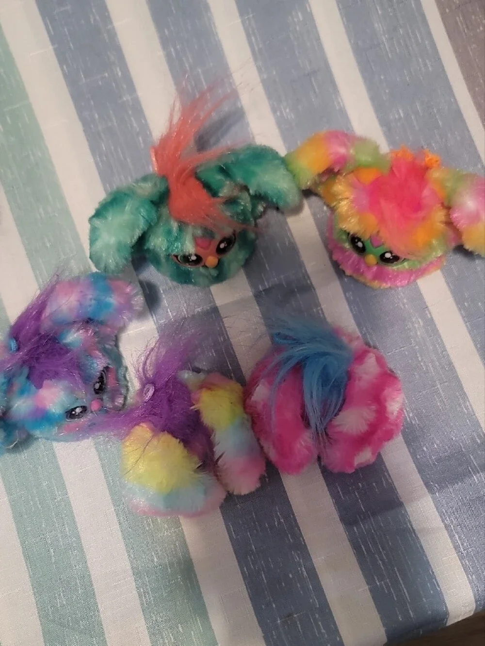 Colorful Plush Small Pets Toy Set - Multicolor